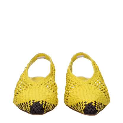 Yellow Leather Sandals