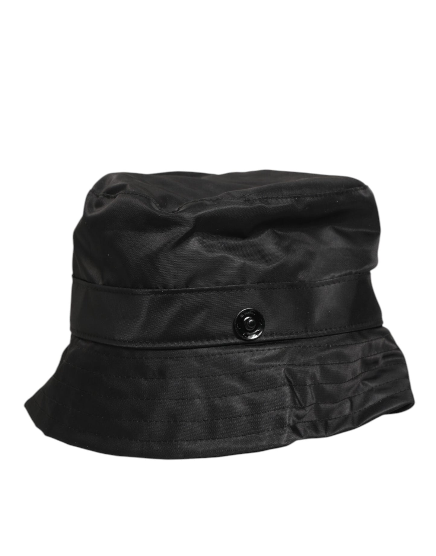 Black PVC Wide Brim Men Bucket Capello Hat
