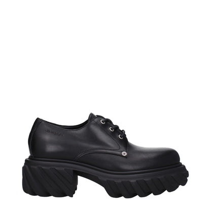 Black Leather Oxfords And Derbies