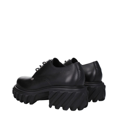 Black Leather Oxfords And Derbies