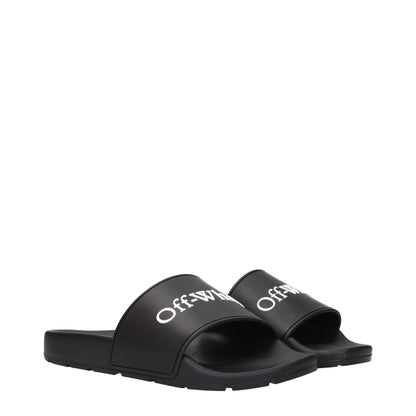 Black Cotton Slippers