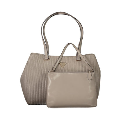 Beige Polyethylene Handbag