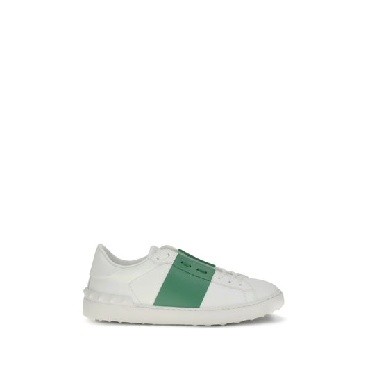 White Calf Leather Bos Taurus Low Top Sneakers