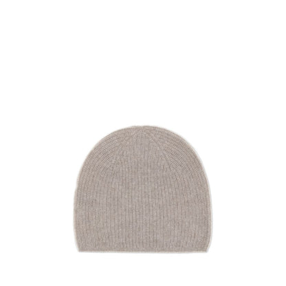 Beige Cashmere Beanie