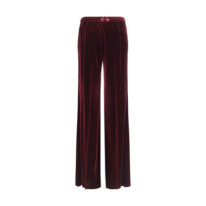 Flared Trousers in smooth Velvet