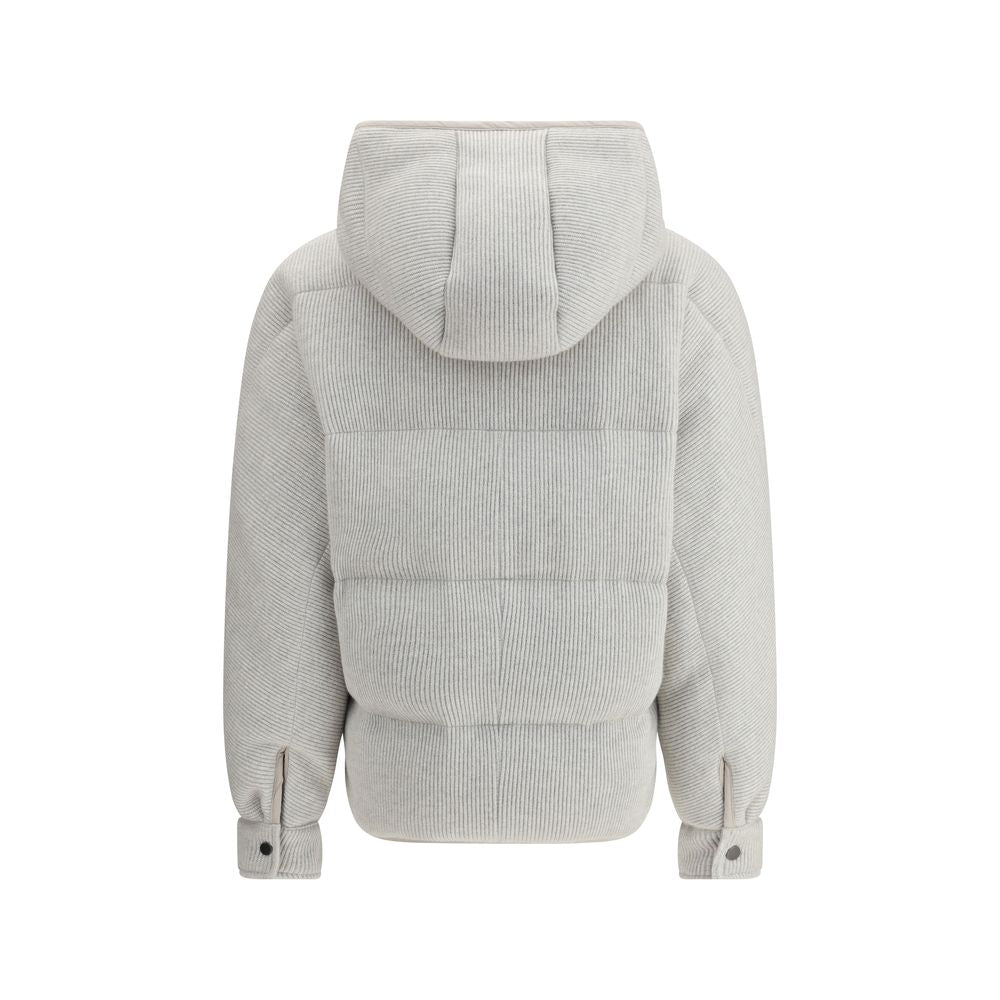 Gray Cashmere Full-Length Jacket