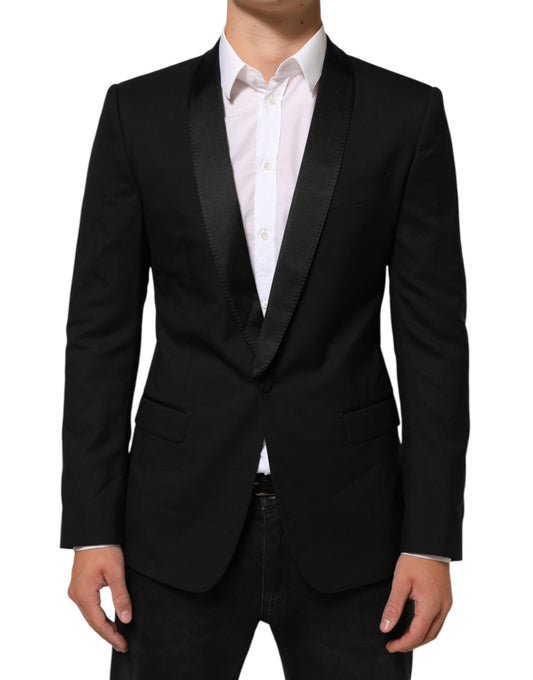 Black MARTINI 1 Button Suit Jacket Blazer