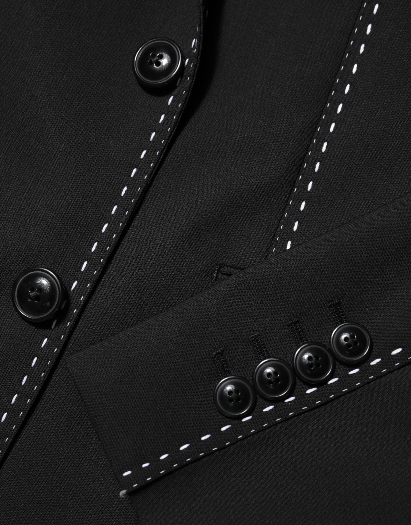 Black SICILIA 2 Buttons Suit Jacket Blazer