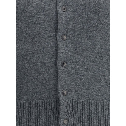 Gray Cashmere Cardigan
