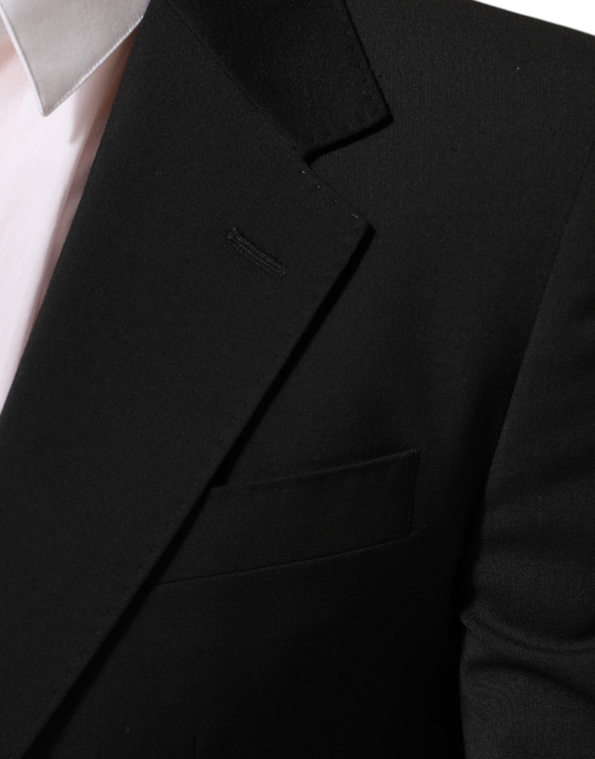 Black STAFF 2 Buttons Suit Jacket Blazer