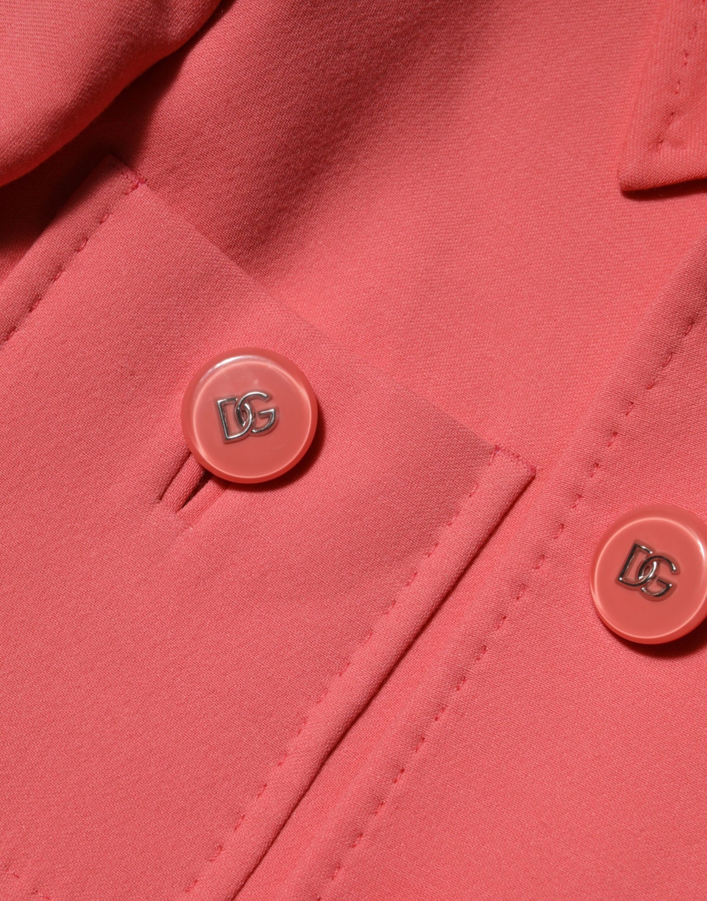 Pink Buttoned Down Trench Coat Jacket