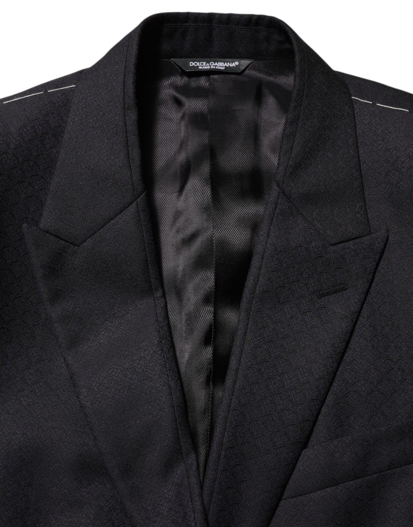 Black Wool 2 Buttons Suit Jacket Men Blazer