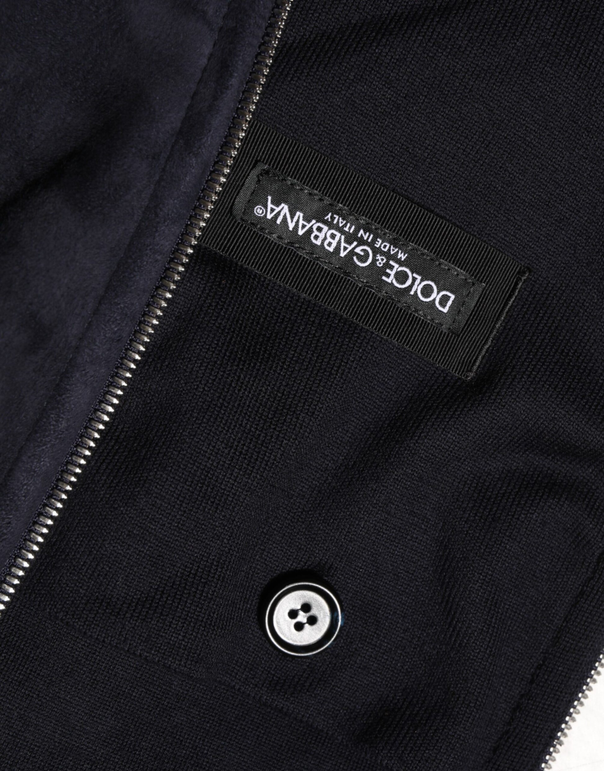 Black Leather Full Zip Hooded Blouson Jacket