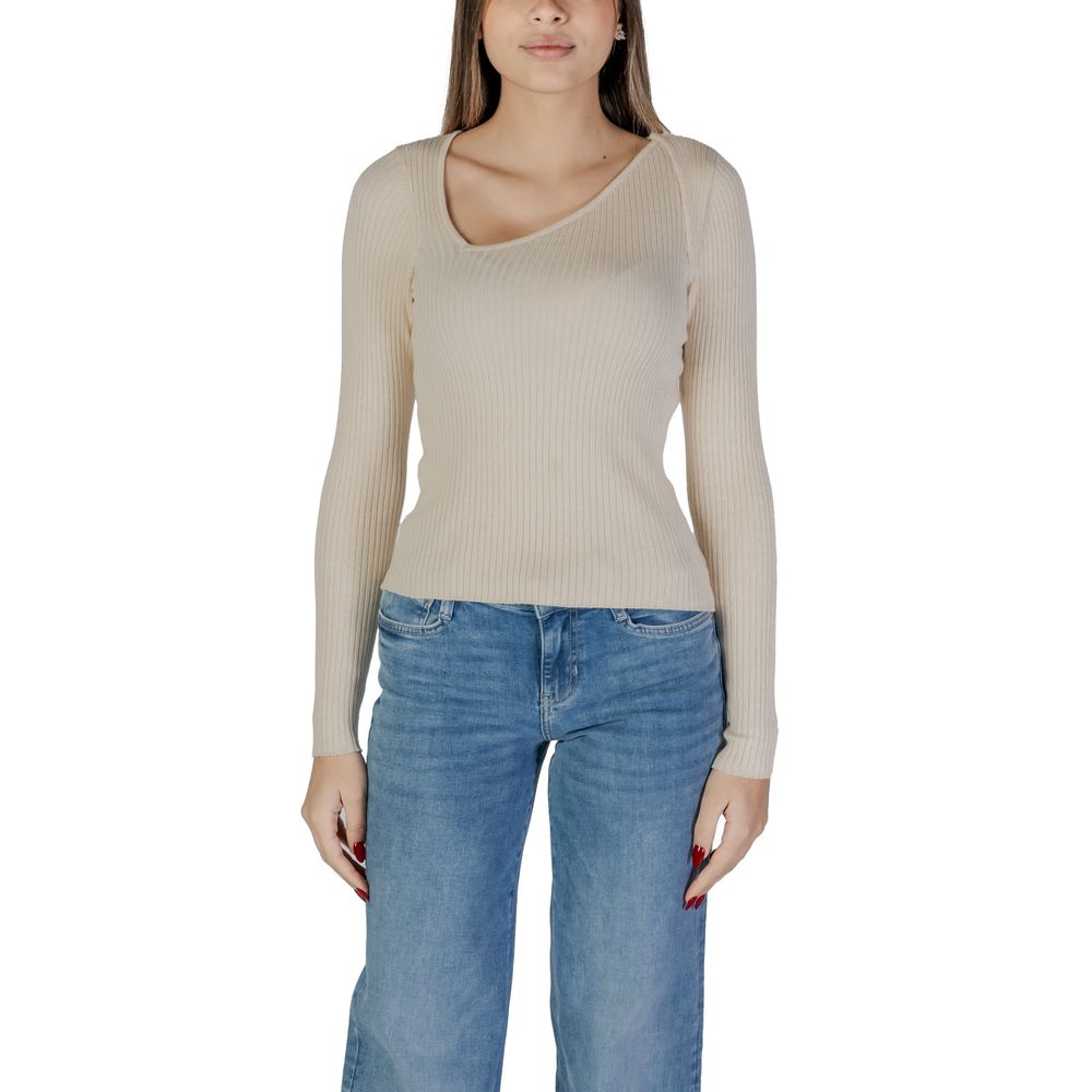 Cream Viscose Sweatshirt