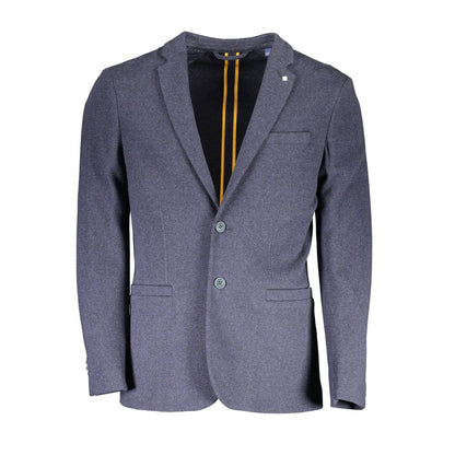 Blue Cotton Jackets & Coat
