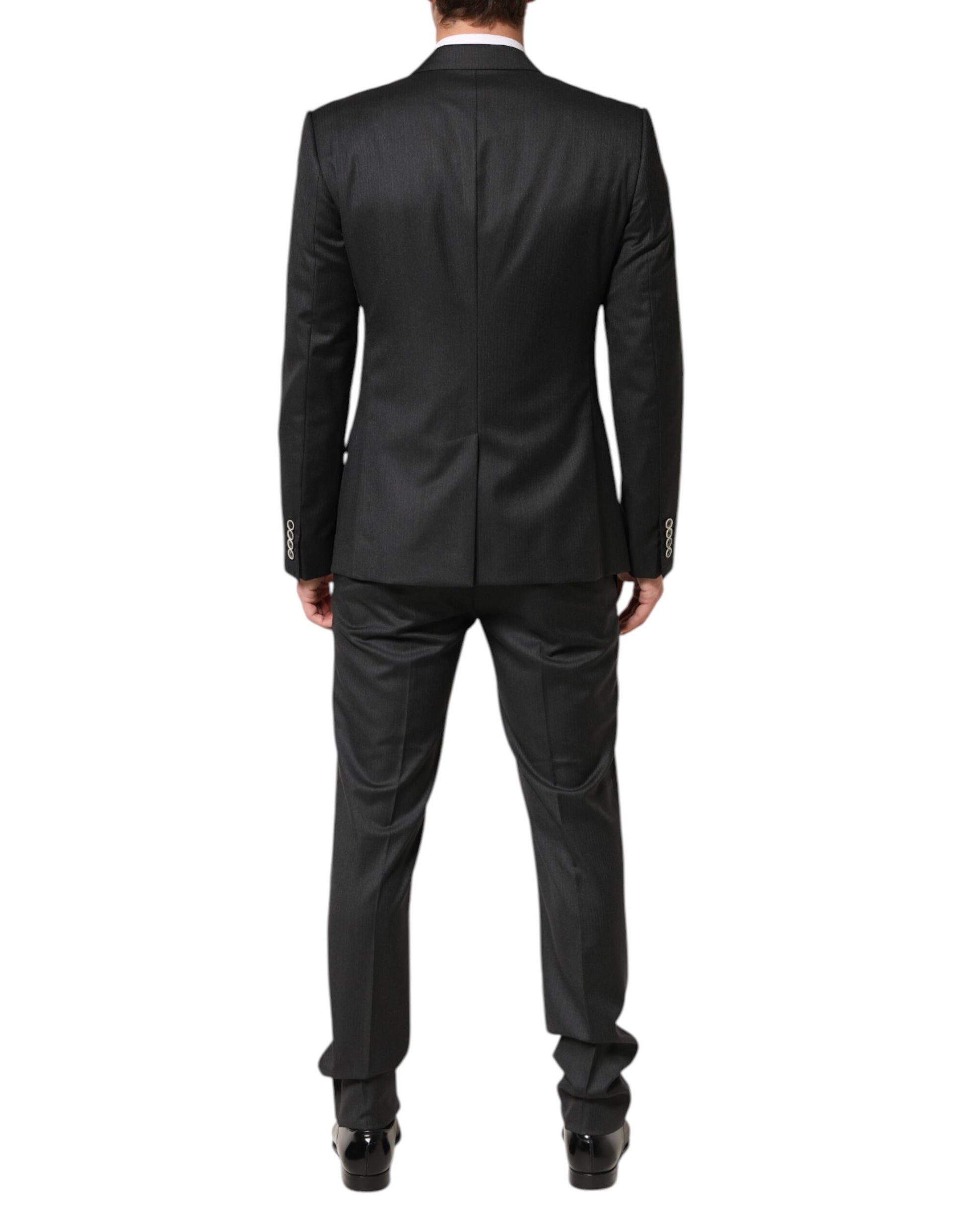 Black MARTINI 2 Buttons Suit 3 Piece Suit