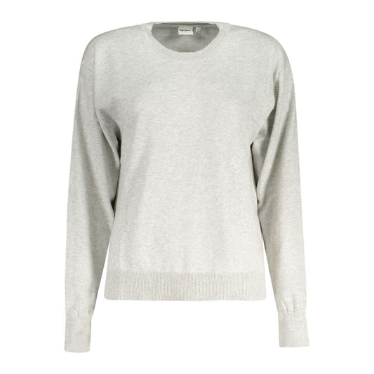 Gray Cotton Women Sweater