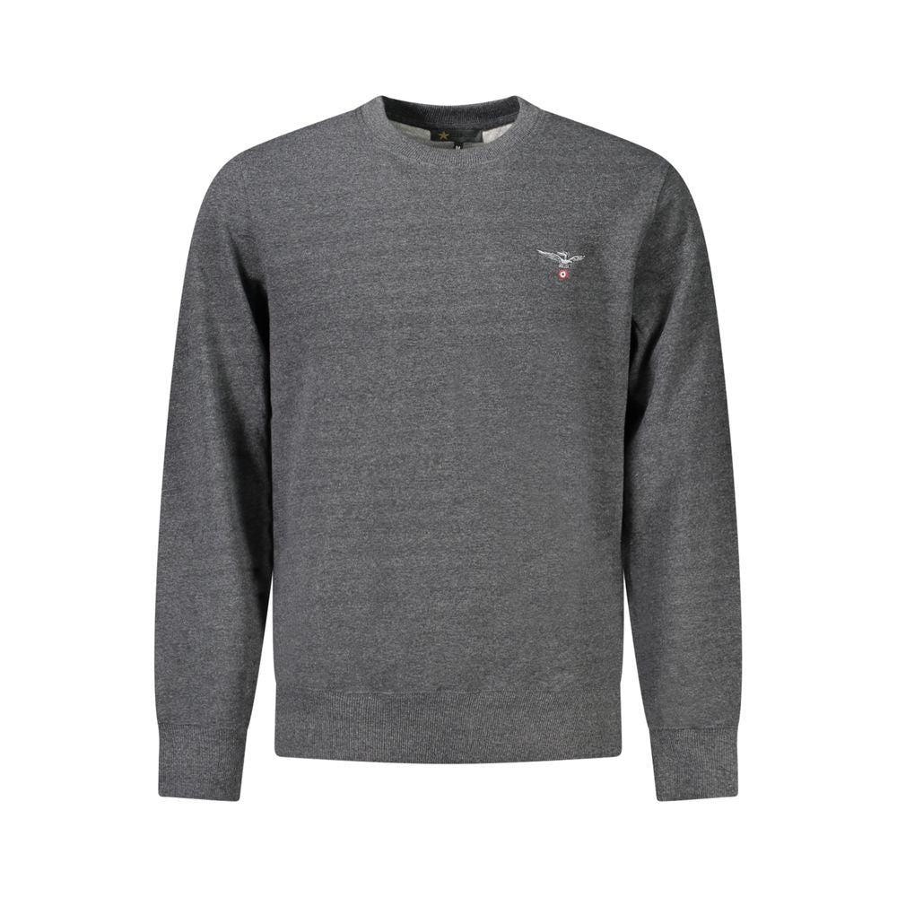 Gray Cotton Men Sweater