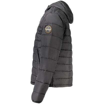 Black Polyamide Men Jacket