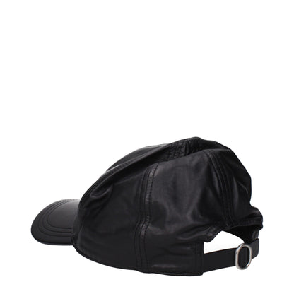 Black Leather Cap (Baseball Hat)