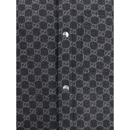 Wool Jacket with all-over GG monogram