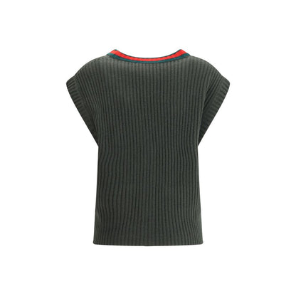 Wool Cardigan Vest