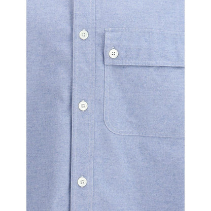 Light Blue Cotton Pattern Shirt