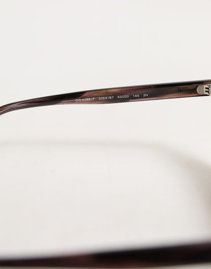 DG4390F Havana Full Rim Acetate Round Lenses Sunglasses