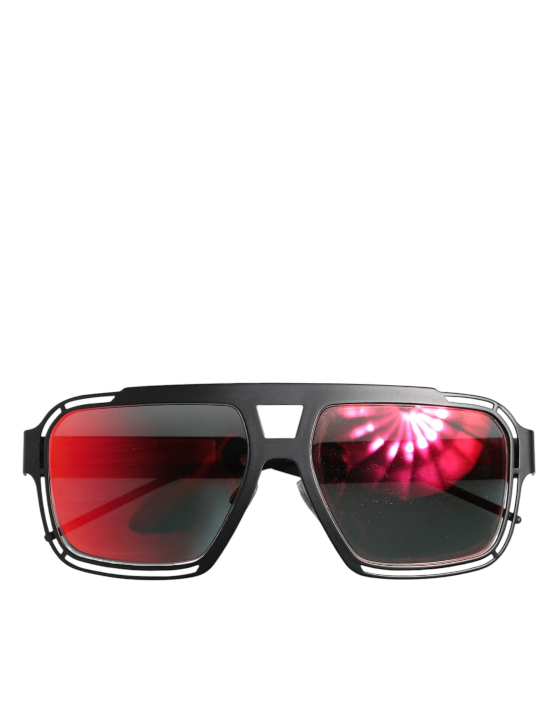 Black Metal Pilot Frame Shades Eyewear Sunglasses