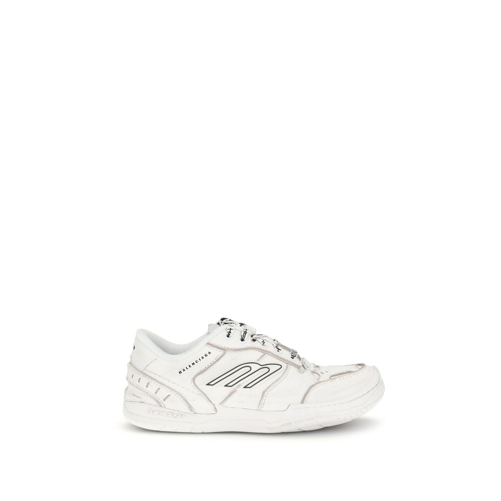 White Calf Leather Bos Taurus Athletic Sneakers