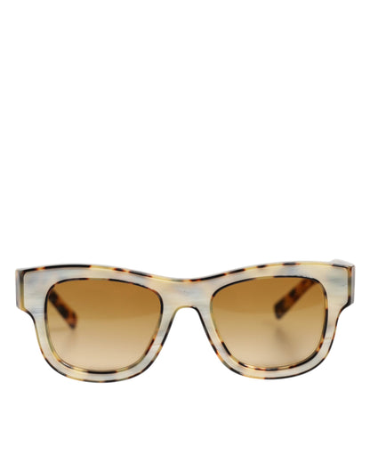 DG4379F White Tortoiseshell Gradient Acetate Shades Sunglasses