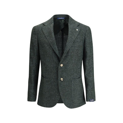 Green Fleece Wool Blazer