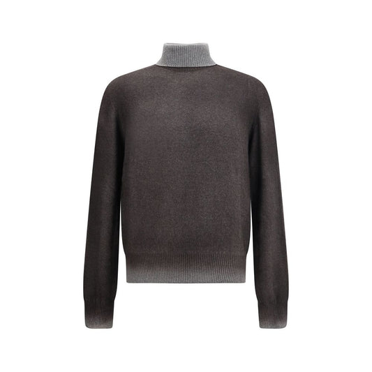 Gray Cashmere Turtleneck