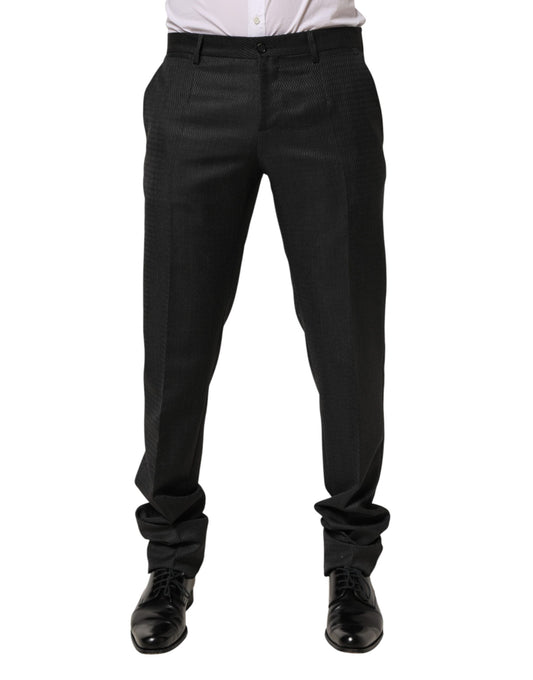Black Wool Formal Dress Men Trouser Pants