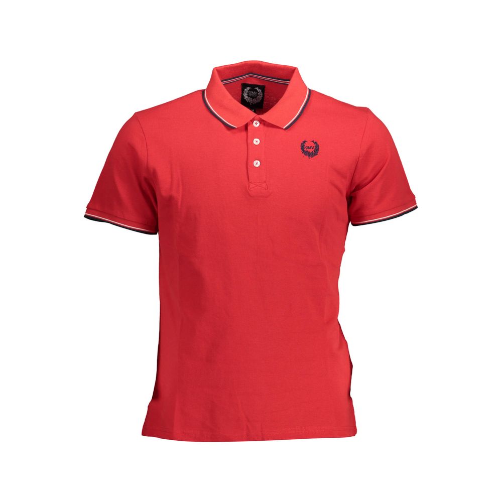 Red Cotton Polo Shirt