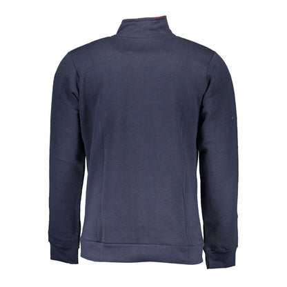 Blue Polyester Men's Sweatshirt