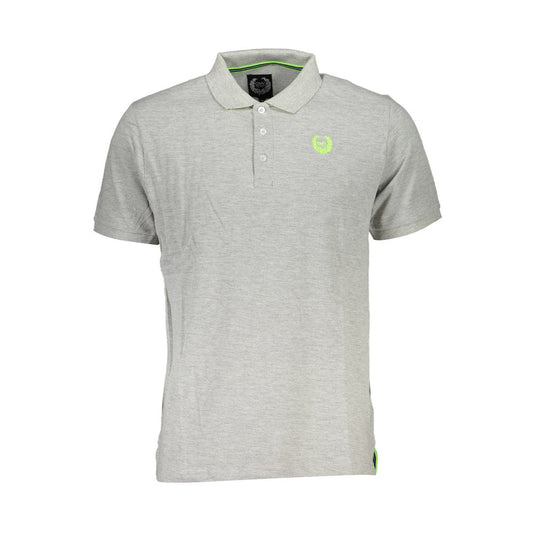 Gray Cotton Polo Shirt