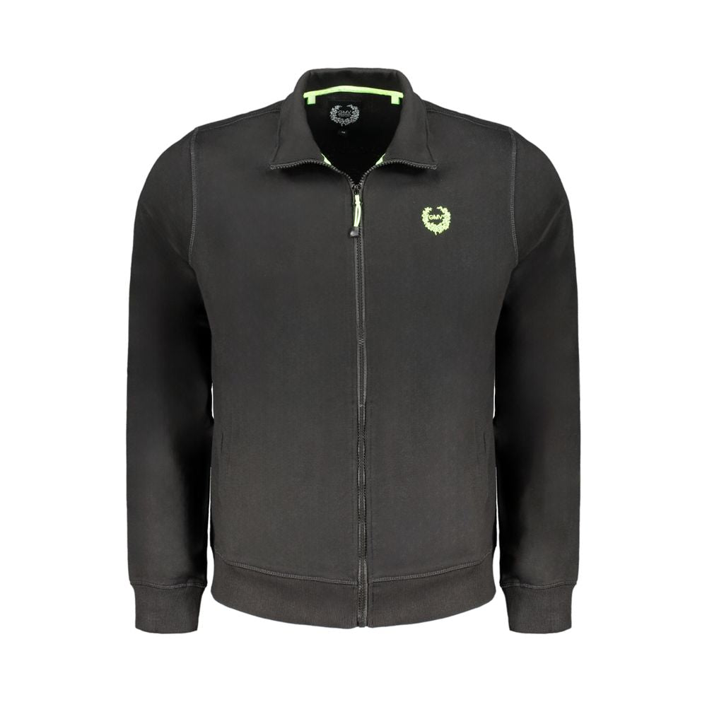 Black Cotton Men's Sweatshirt