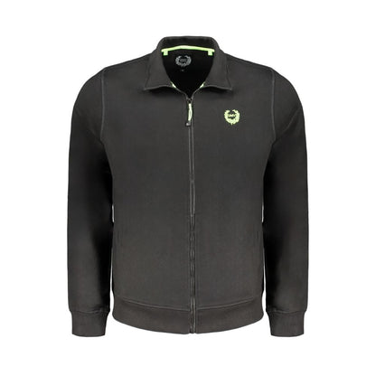 Black Cotton Men's Sweatshirt