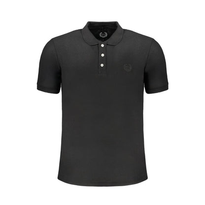 Black Cotton Men's Polo Shirt