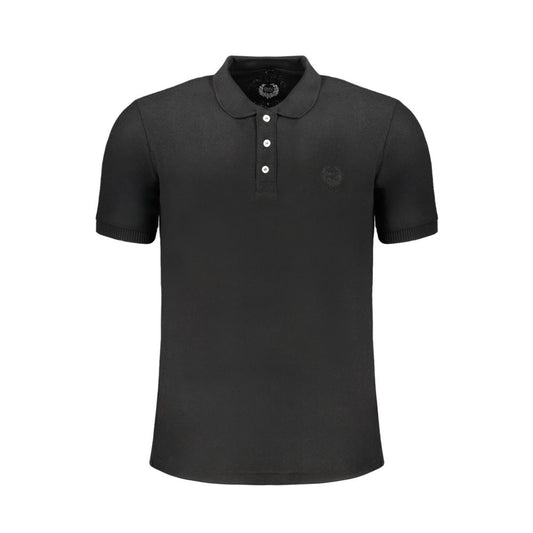 Black Cotton Men's Polo Shirt