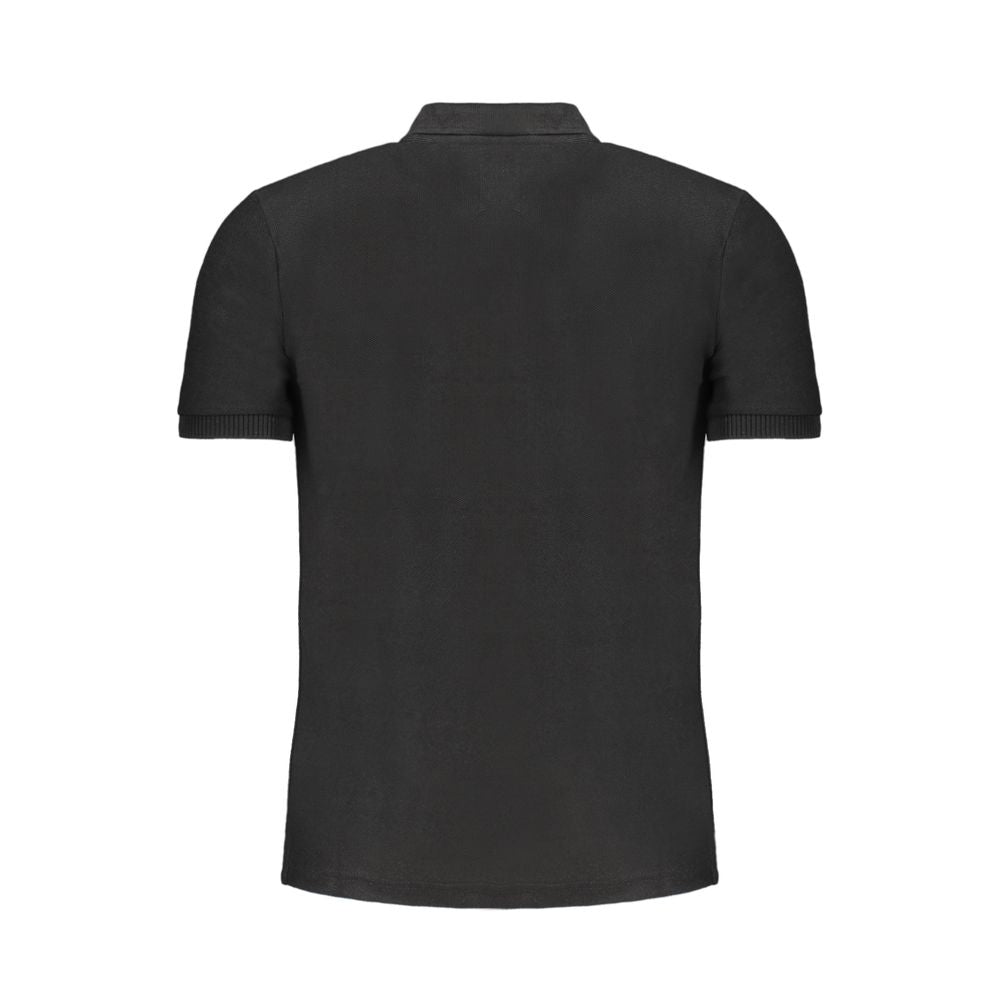 Black Cotton Men's Polo Shirt