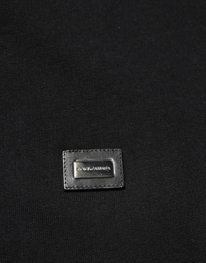 Sweater Black Cotton Hooded Men Sweatshirt Sweater