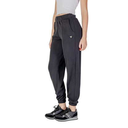 Black Polyester Joggers (Workout Pants)