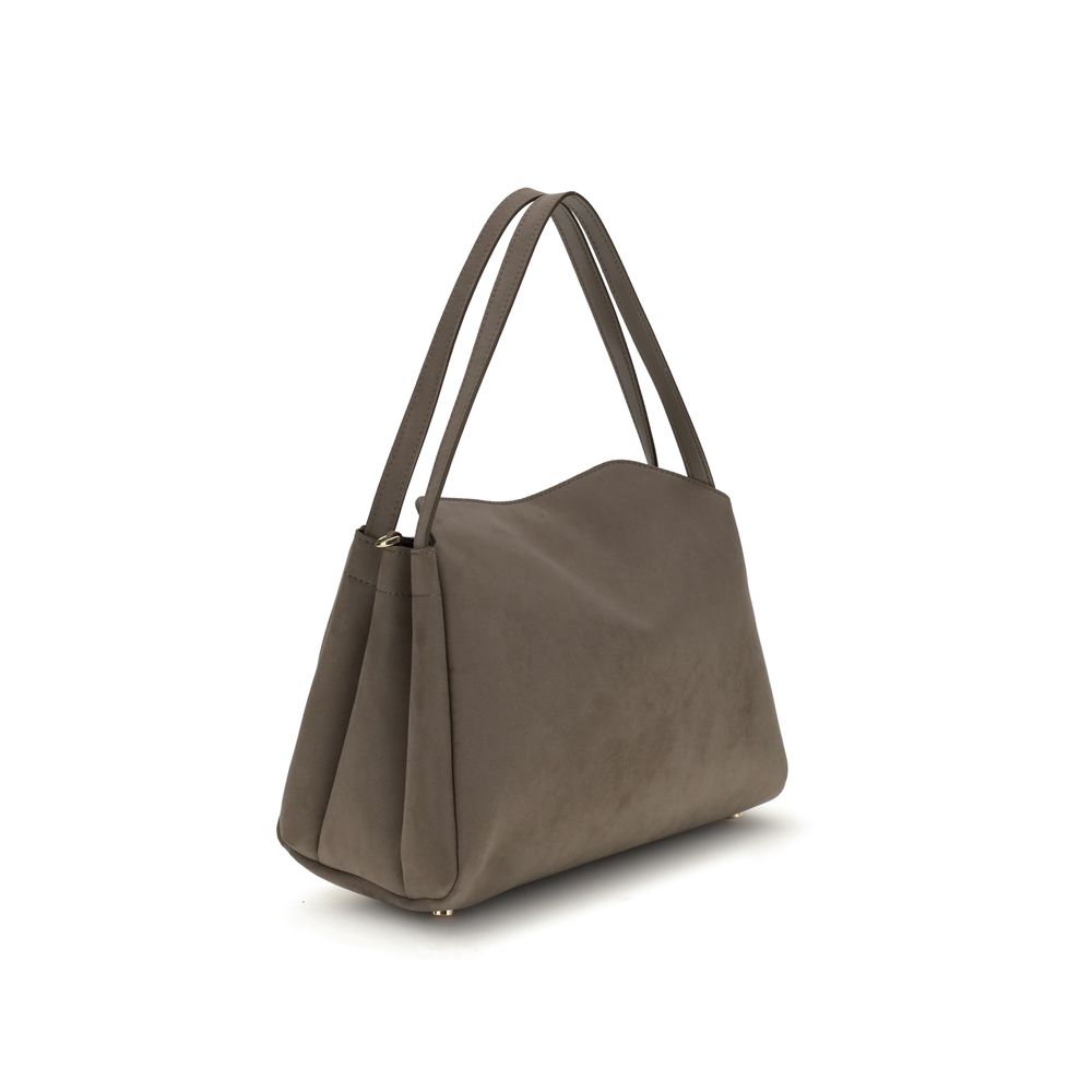 Brown Polyester Shoulder Bag