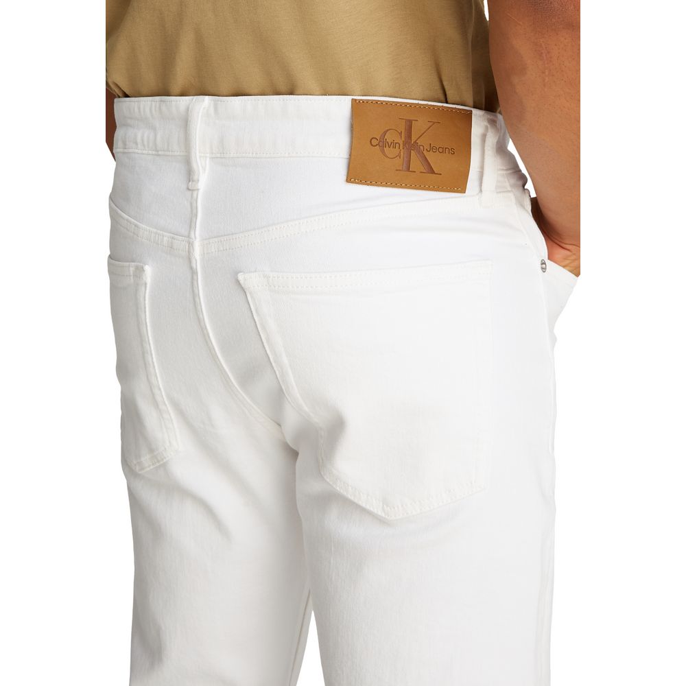 White Cotton Skinny Jeans