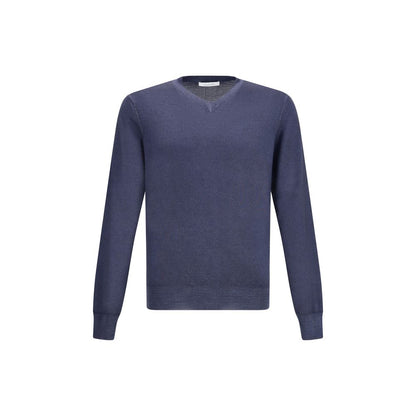 Green V-neck Sweater