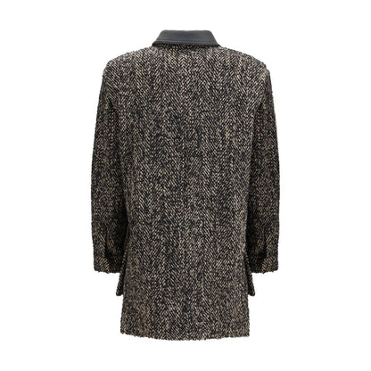 Brown Fleece Wool Coat