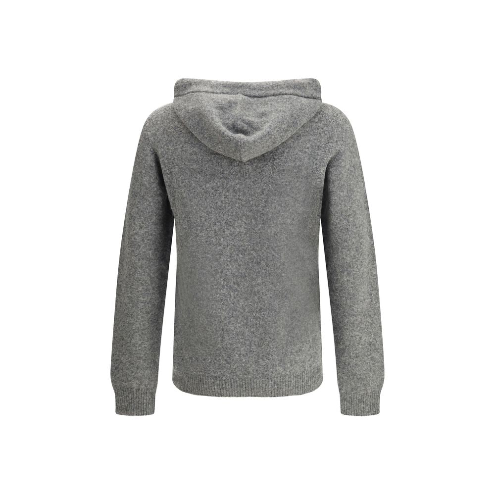 Gray Cashmere Hoodie