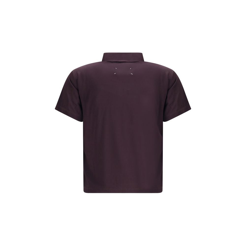 Purple Viscose Polo Shirt
